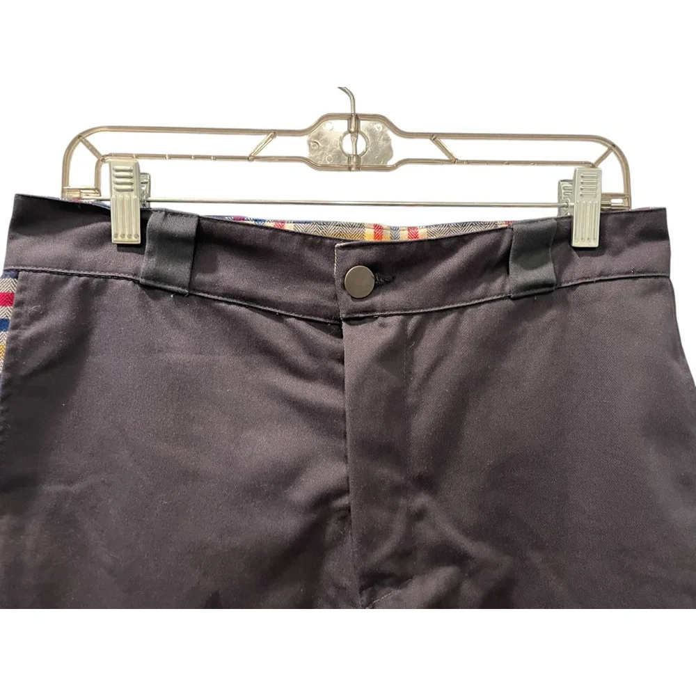 4Hunnid x Snoop Dogg Embroidered Chino Pants Size 30 Plaid Embroidered Hip Hop